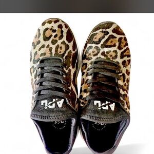 APL Leopard Print Athletic Shoes - Black and Brown